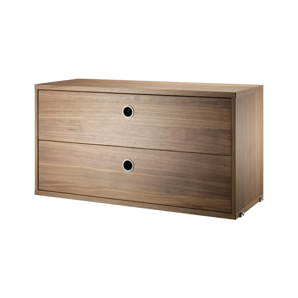 Commodes & Caissons De Rangement<String Caisson à tiroirs , noyer, 78x30 cm