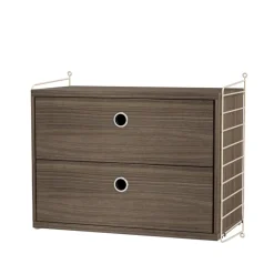 Étagères & Systèmes De Rayonnage<String Caisson à tiroirs , noyer, 58x30 cm