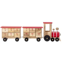 Décorations De Noël<Bloomingville Calendrier de l'Avent Paulownia train, Multi