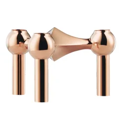 Bougeoirs<STOFF Chandelier Nagel, Doré rose