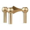 Bougeoirs<STOFF Chandelier Nagel, Laiton brossé