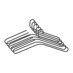 Cintres & Portants|Crochets & Portemanteaux Muraux<Scandi Living Cintre Smooth lot de 5, Black