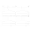 Crochets & Portemanteaux Muraux|Cintres & Portants<String Cintre lot de 4, Blanc