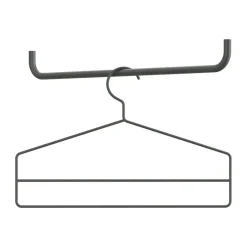 Crochets & Portemanteaux Muraux|Cintres & Portants<String Cintre lot de 4, Gris foncé