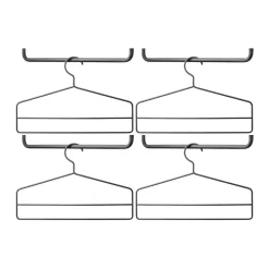 Cintres & Portants|Crochets & Portemanteaux Muraux<String Cintre lot de 4, Noir