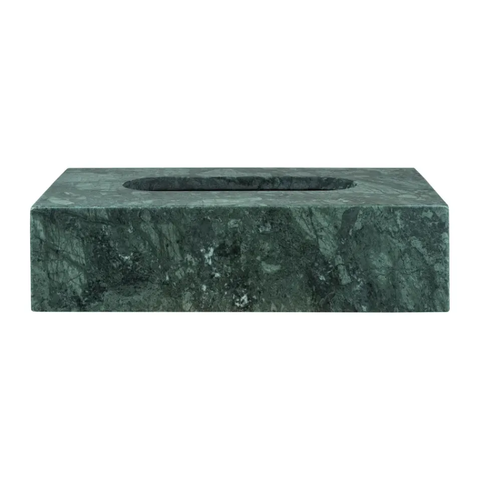 Paniers De Rangement<Mette Ditmer Coffret à mouchoirs Marble 14x25,5 cm, Dark forest