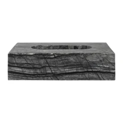 Paniers De Rangement<Mette Ditmer Coffret à mouchoirs Marble 14x25,5 cm, Noir-gris