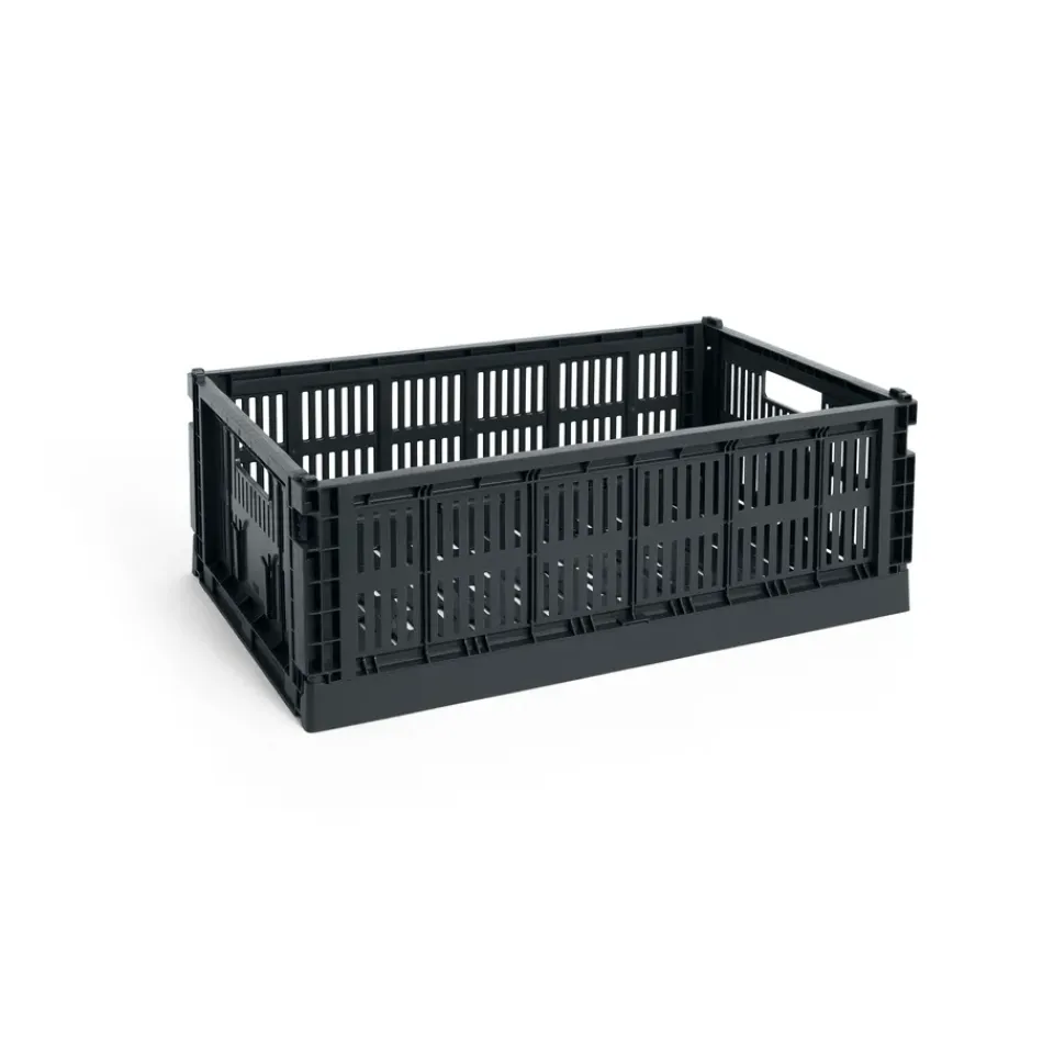 Paniers De Rangement<HAY Colour Crate L 34,5x53 cm, Charcoal