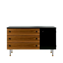 Commodes & Caissons De Rangement<GUBI Commode 62 Dresser, american walnut, 3 tiroirs