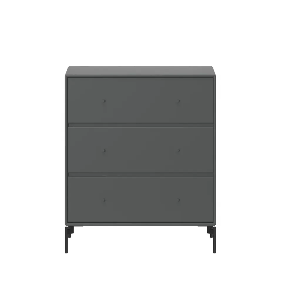 Commodes & Caissons De Rangement<Montana Commode Carry, anthracite 04, pieds noirs laqués