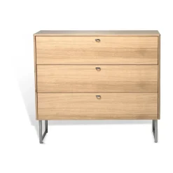 Commodes & Caissons De Rangement<Mavis Commode Deus 3 tiroirs, Chêne laqué mat pigment blanc