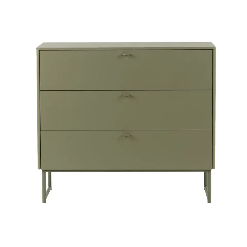 Commodes & Caissons De Rangement<Mavis Commode Deus 3 tiroirs, Gris olive