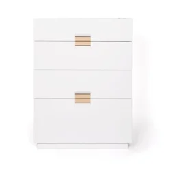 Commodes & Caissons De Rangement<Asplund Commode Frame High, white, cuir natural