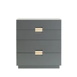 Commodes & Caissons De Rangement<Asplund Commode Frame Medium, storm grey, cuir natural