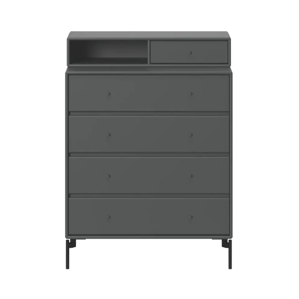 Commodes & Caissons De Rangement<Montana Commode Keep, Anthracite 04-pieds laqués noirs