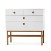 Commodes & Caissons De Rangement<A2 Commode Keep, blanc, structure en chêne huilé