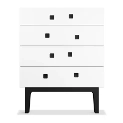 Commodes & Caissons De Rangement<Zweed Commode Peep B3, blanc, laqué noir