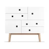 Commodes & Caissons De Rangement<Zweed Commode Peep B1, blanc, retro, structure en chêne