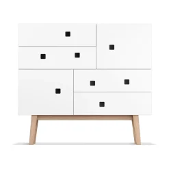 Commodes & Caissons De Rangement<Zweed Commode Peep B1, blanc, retro, structure en chêne