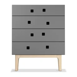 Commodes & Caissons De Rangement<Zweed Commode Peep B3, slate grey, chêne pigmenté blanc