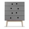 Commodes & Caissons De Rangement<Zweed Commode Peep B3, slate grey, retro, structure en chêne