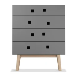 Commodes & Caissons De Rangement<Zweed Commode Peep B3, slate grey, retro, structure en chêne