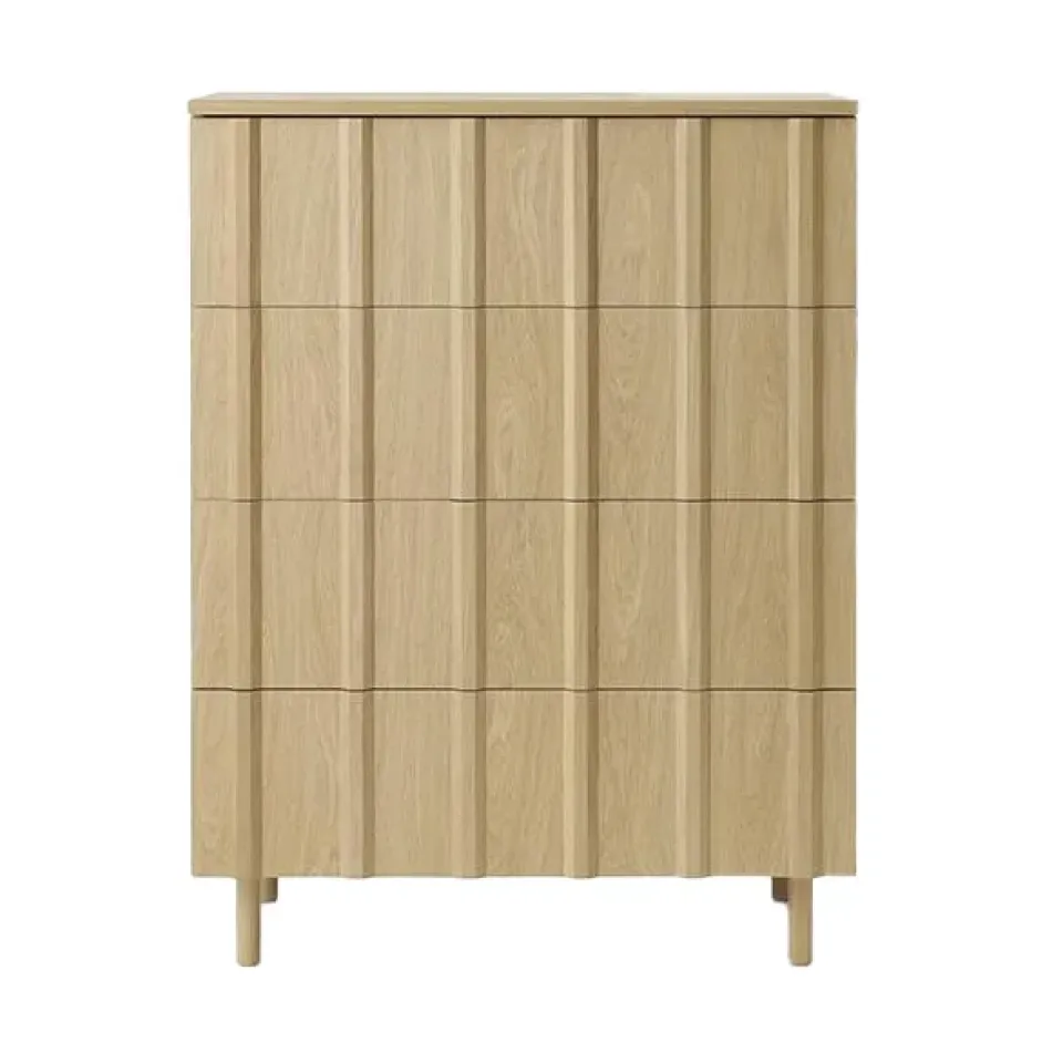 Commodes & Buffets<Normann Copenhagen Commode Rib, 4 tiroirs, Oak