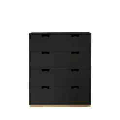 Commodes & Caissons De Rangement<Asplund Commode Snö A, char grey, support en bouleau