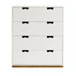 Commodes & Caissons De Rangement<Asplund Commode Snö A, white, support en chêne