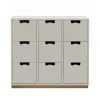 Commodes & Caissons De Rangement<Asplund Commode Snö B3, light grey, support en chêne