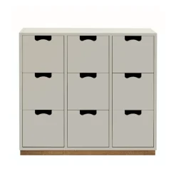 Commodes & Caissons De Rangement<Asplund Commode Snö B3, light grey, support en chêne