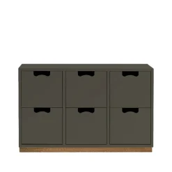 Commodes & Caissons De Rangement<Asplund Commode Snö B2, taupe, support en chêne