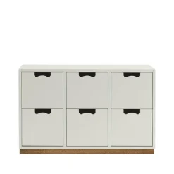 Commodes & Caissons De Rangement<Asplund Commode Snö B2, white, support en chêne