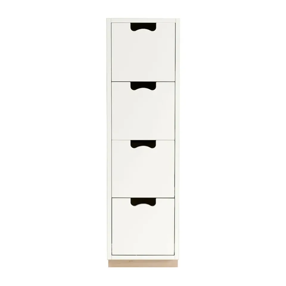 Commodes & Caissons De Rangement<Asplund Commode Snö J4, white, base en bouleau