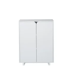 Vitrines & Présentoirs<1898 Commode Vidja, laqué blanc, bas, portes pleines