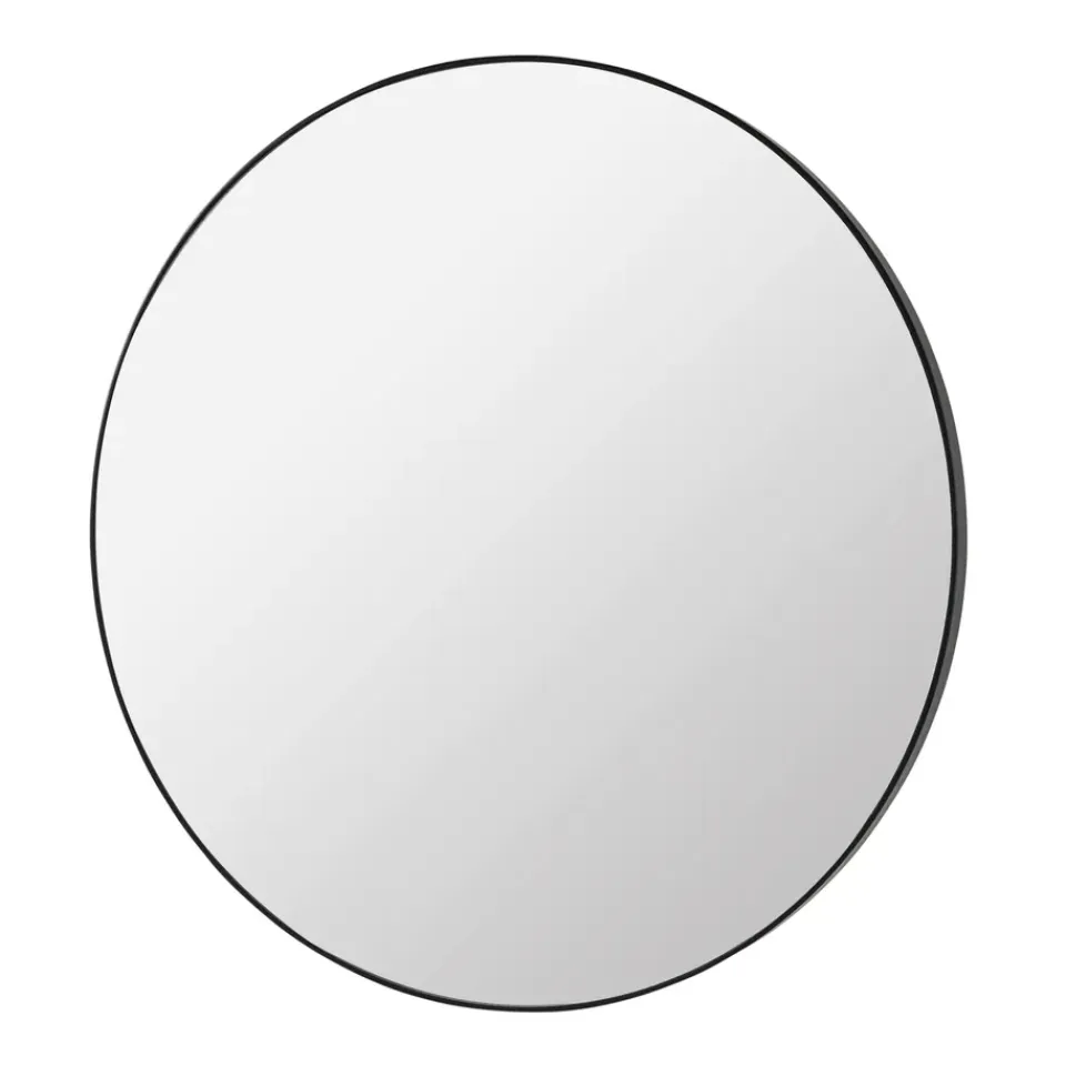 Miroirs Ronds|Miroirs Muraux<Broste Copenhagen Complete miroir noir, Ø 80 cm
