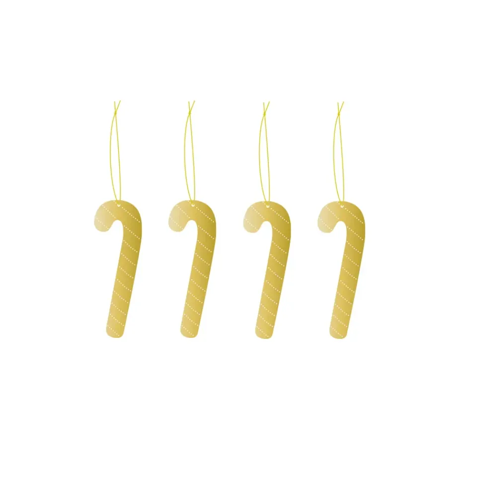 Décorations De Noël<Cooee Design Cooee Décoration de Noël Laiton Lot de 4, Candy cane