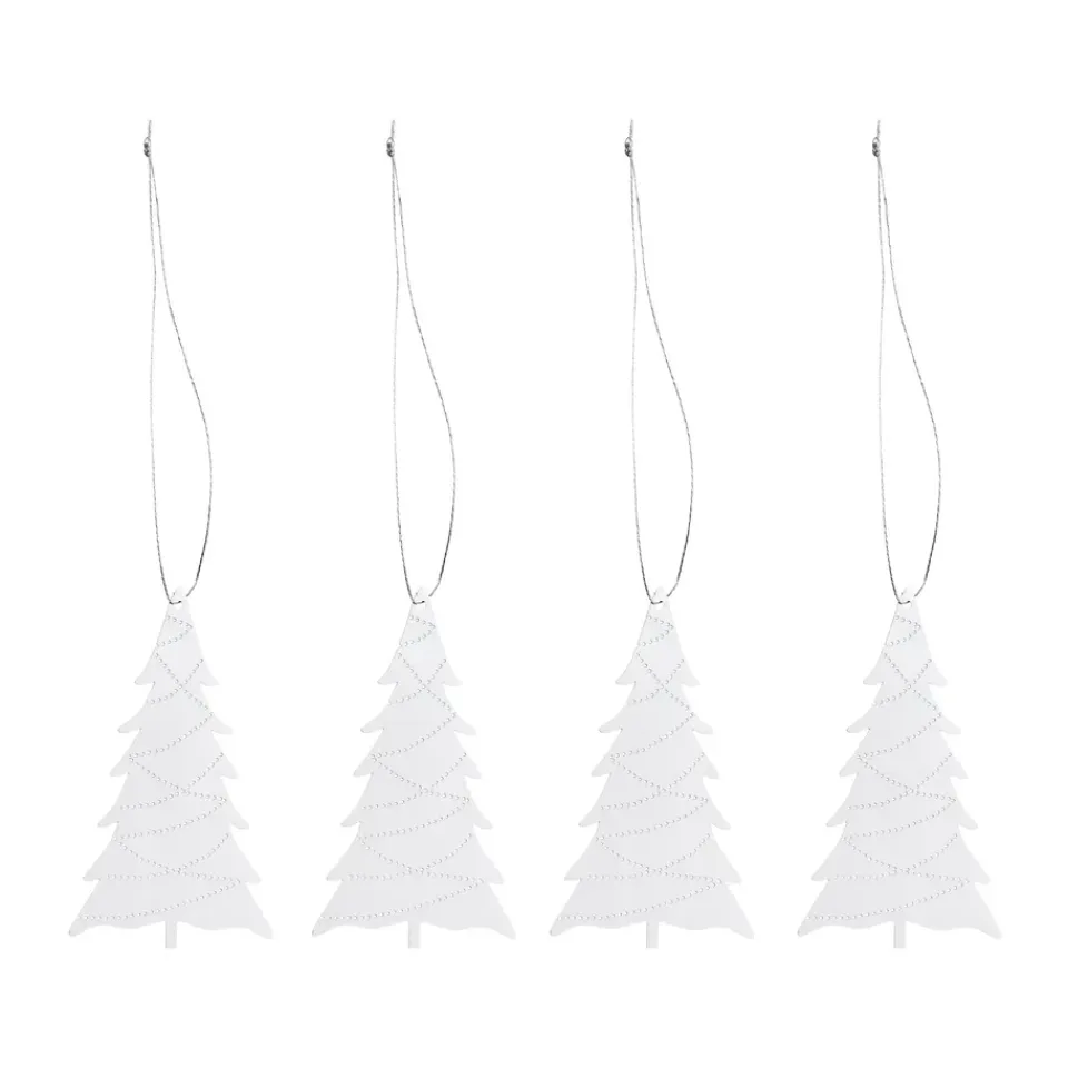 Décorations De Noël<Cooee Design Cooee suspensions de Noël en acier inoxydable, lot de 4, Arbre