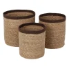 Paniers De Rangement<Dixie Corbeille de rangement Emil large, lot de 3, Naturel-marron