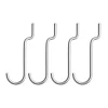 Crochets & Portemanteaux Muraux<String Crochet d'extérieur autoportant , acier inoxydable, lot de 4