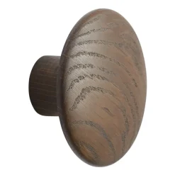 Crochets & Portemanteaux Muraux<Muuto Crochet Dots wood dark stained brown, Ø9 cm