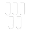 Crochets & Portemanteaux Muraux<String Crochet en J lot de 5, Blanc