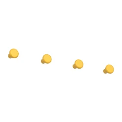 Crochets & Portemanteaux Muraux<Essem Design Crochet petit Classic, lot de 4, Sun yellow