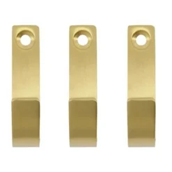 Crochets & Portemanteaux Muraux<Meraki Crochets Thapsus, lot de 3, Finition en laiton brossé