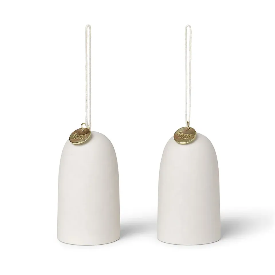 Décorations De Noël<Ferm Living Décoration de Noël horloge Bell Ø4 cm Lot de 2, Off-white