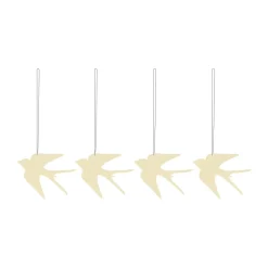 Décorations De Pâques<Cooee Design Décoration de Pâques Easter Deco oiseau Lot de 4, Light yellow