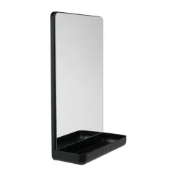 Miroirs Muraux<Design Letters Miroir mural avec étagère, Black