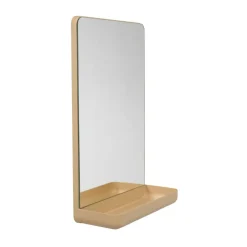 Miroirs Muraux<Design Letters Miroir mural avec étagère, Beige