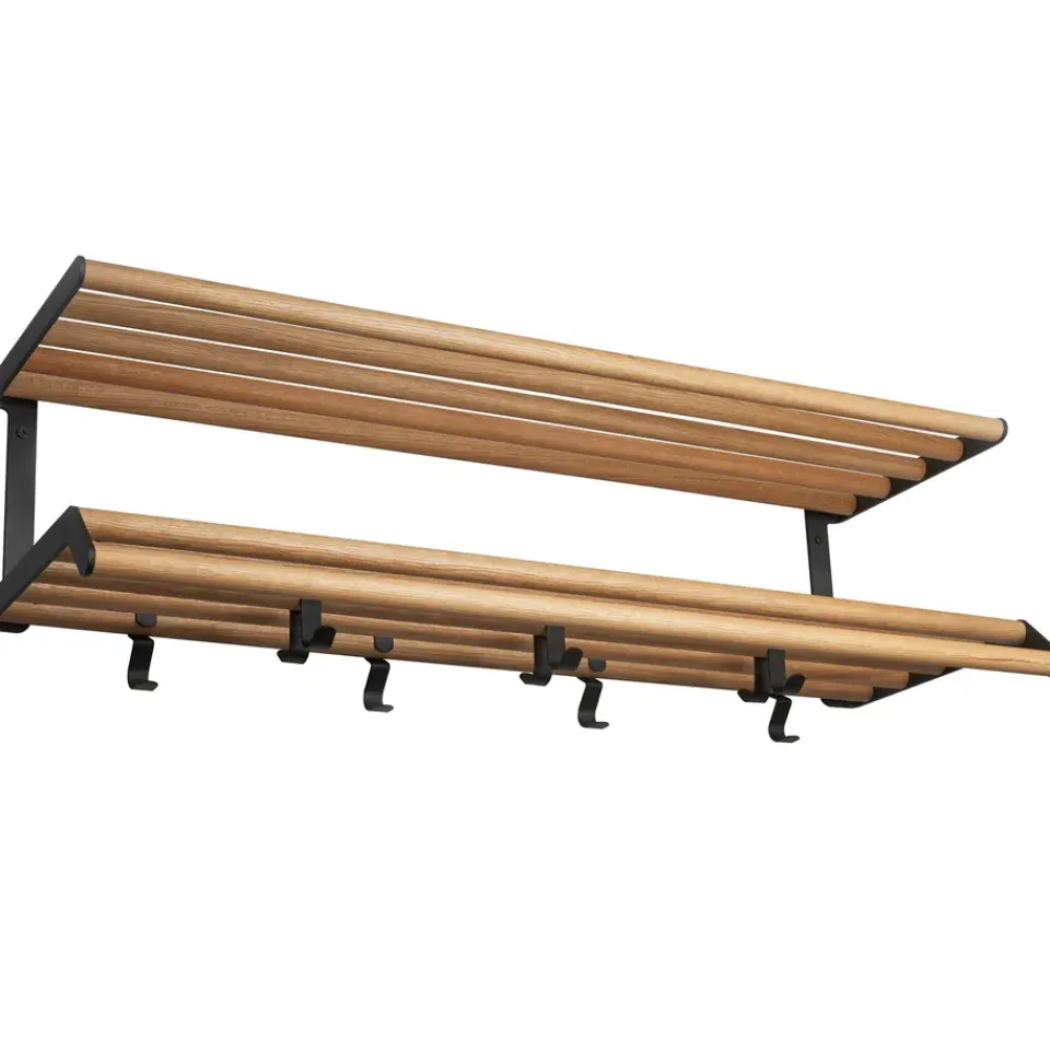 Patères & Étagères<Essem Design Etagère à chapeaux Tamburin 100cm, Bouleau-noir