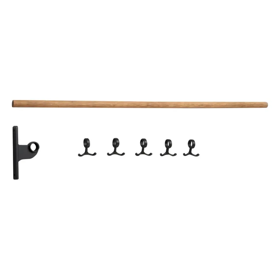 Crochets & Portemanteaux Muraux<Essem Design Extension de crochets Nostalgi, Bambou-noir